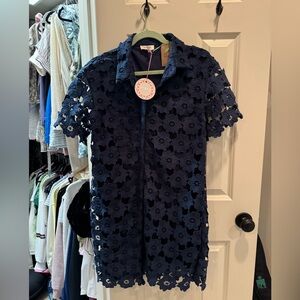 Umgee Midnight Blue Lace Dress
